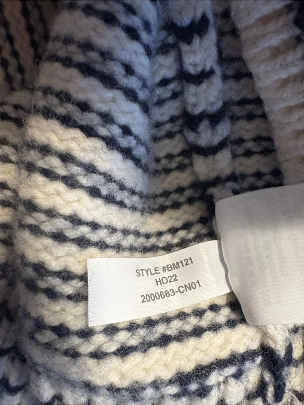 J. Crew Rugged Merino Wool Blend Collared Sweater in Stripe L Blue Cream